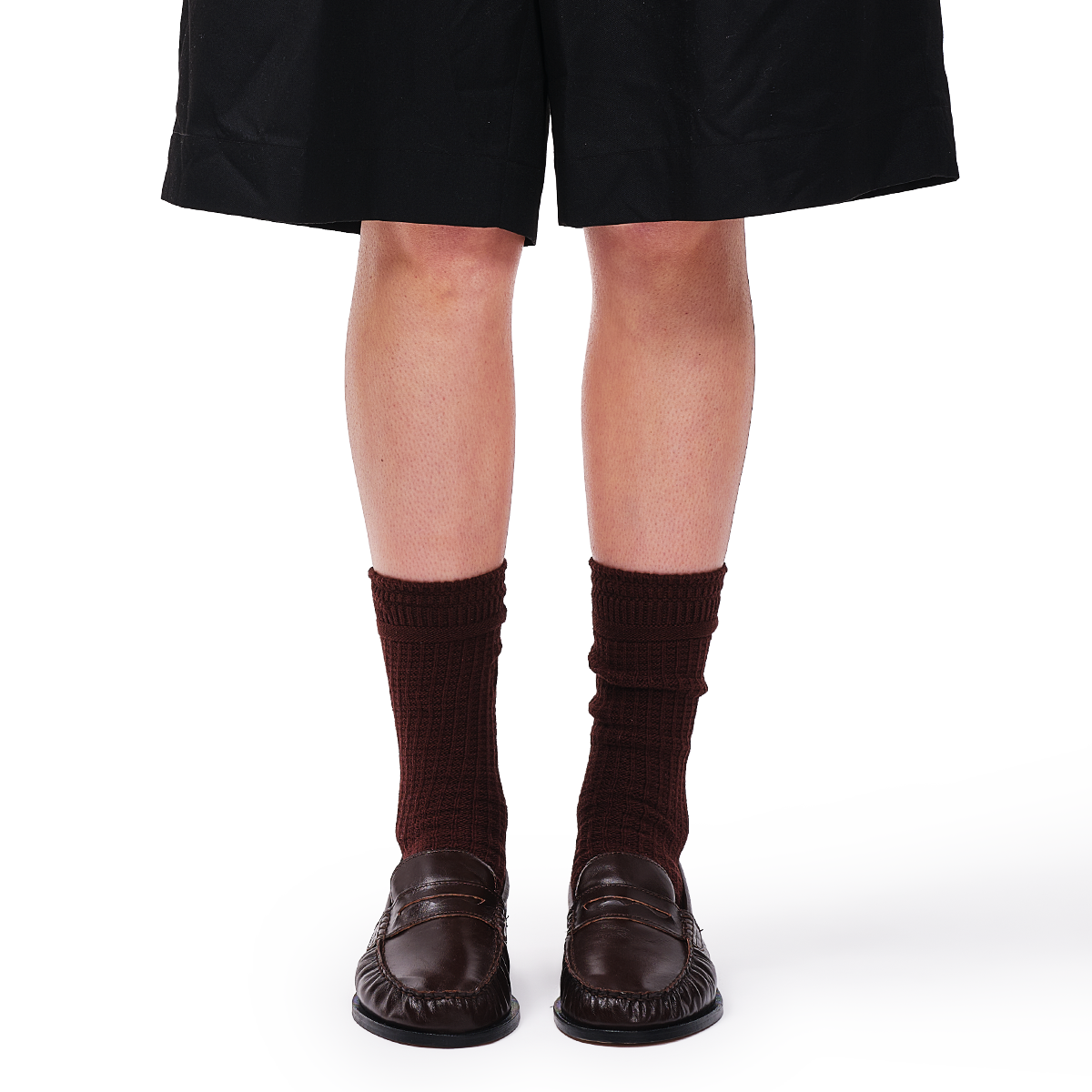 Waffle Crew Sock - Mocha