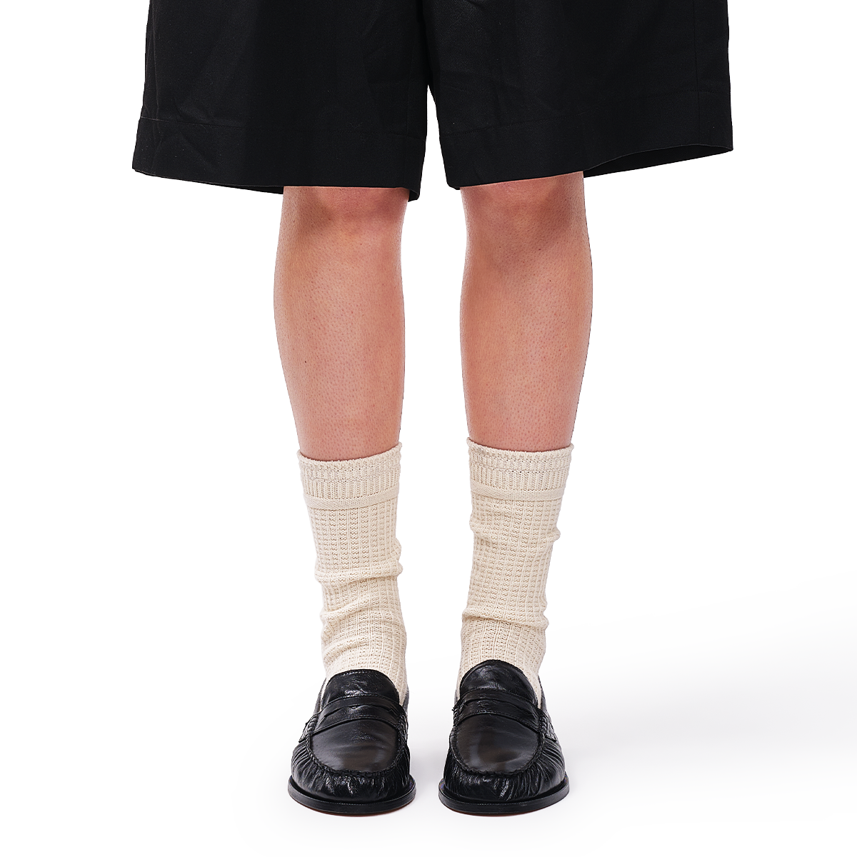 Waffle Crew Sock ⎸ Cream