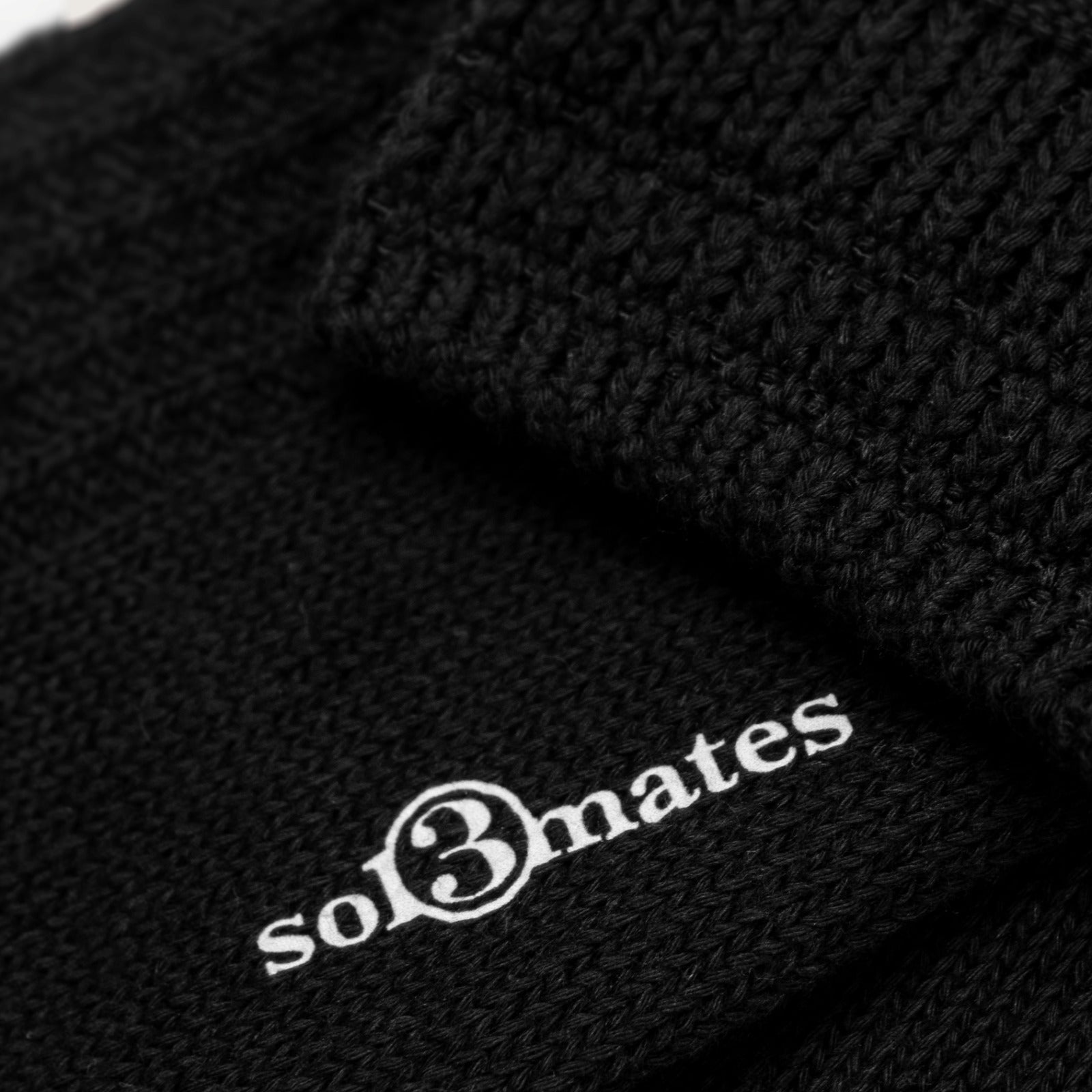 Waffle Crew Sock ⎸ Black